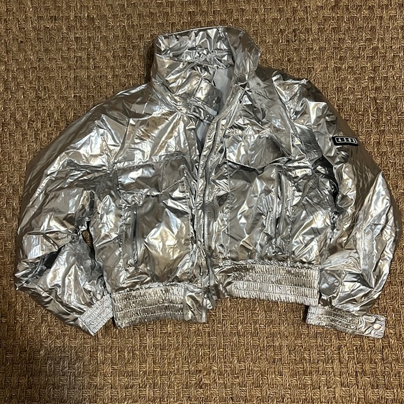 ASOS 4505 Metallic Ski Bomber Jacket - Picture 5 of 6